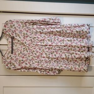 Floral Peasant Top